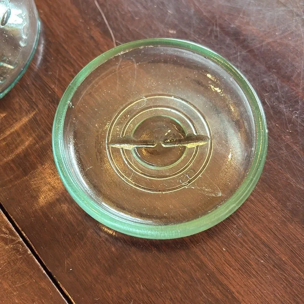 Vintage blue atlas E – Z seal quart canning jar